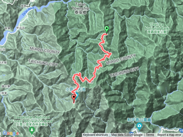 志雪西D4(合流山登山口營地-小雪山森林遊樂區)