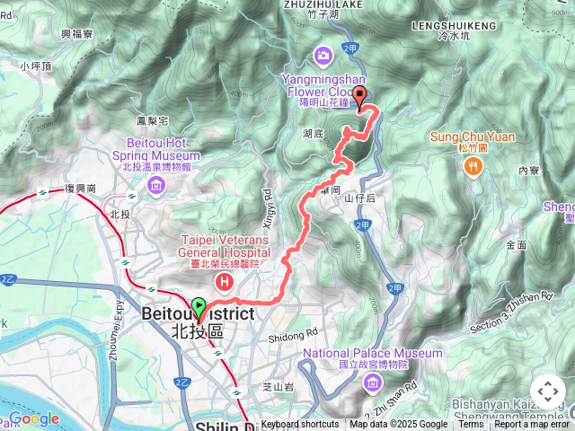 天母古道上紗帽山