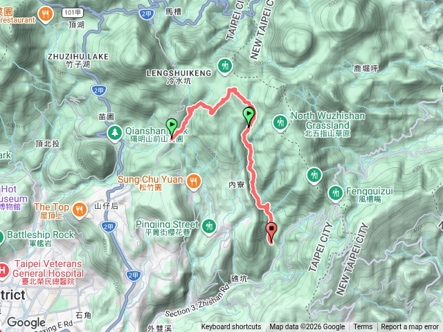 涓絲瀑布上竹篙山四，三碉堡，內雙溪，台灣石下溪和宮