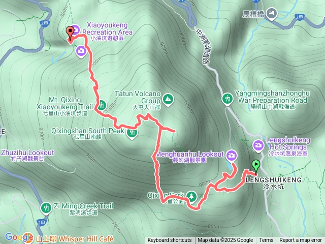 七星上縱走-冷水坑上經七星花園上東峰.主峰下油坑預覽圖