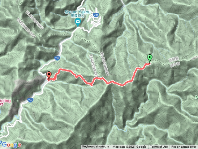 雲稜山屋>勝光登山口