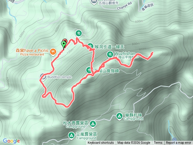 五指山（拇指～小指～一線天）