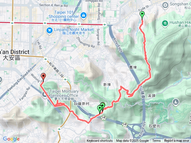 豹山溪步道至福州山公園。。