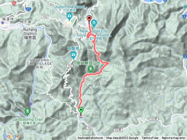 燦光寮古道,牡丹往金瓜石