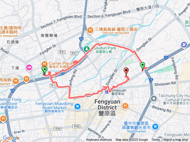 114/9/21豐原（9）-葫蘆墩公園三四區-圓環北路/源豐路/三民路/豐勢路O繞