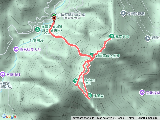嘉南雲峰&石壁山登山步道預覽圖