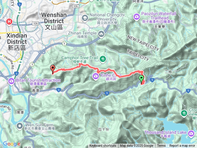 琳- 貓空尖-十六分山-三玄宮山- 鵝角格山-待老坑山-員潭子坑山