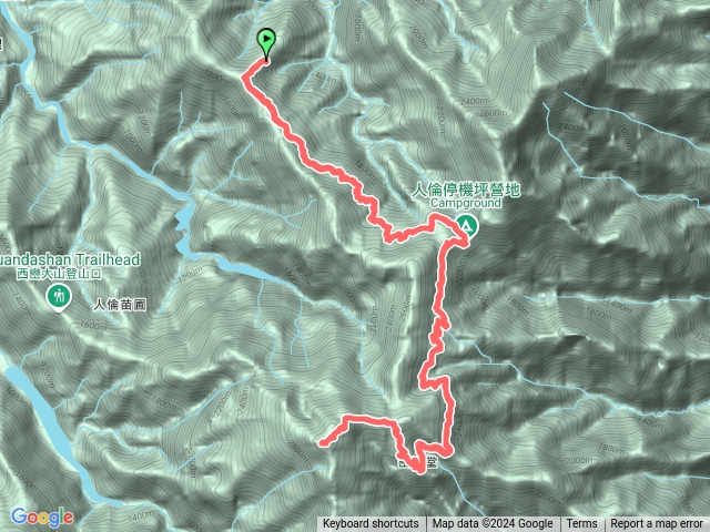 雙龍林道上西巒大山