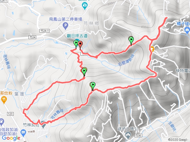 飛鳳山下石碧潭、中坑山