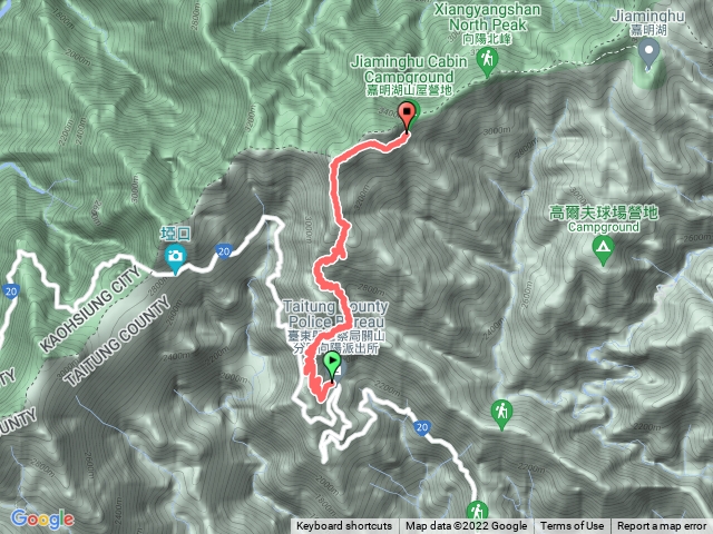 向陽登山口到嘉明湖山屋