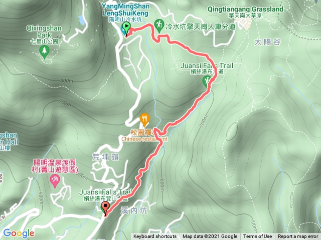 冷水坑-絹絲瀑布-登山口