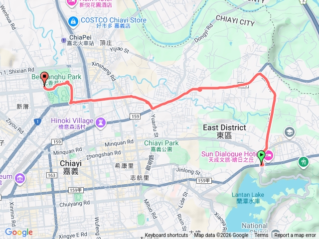 徒步嘉義市環市自行車道預覽圖
