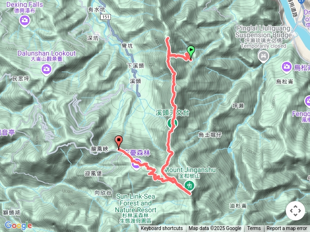2025 02 24 鳳金縱走:鹿谷隆田產業道路~鳳凰山~台寅山~金柑樹山西北峰~嶺頭山東峰~金柑樹山~嶺頭山~留籠頭
