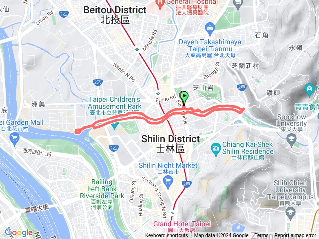 士林雙溪河濱公園健走