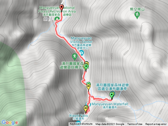 處女及滿月圓瀑布