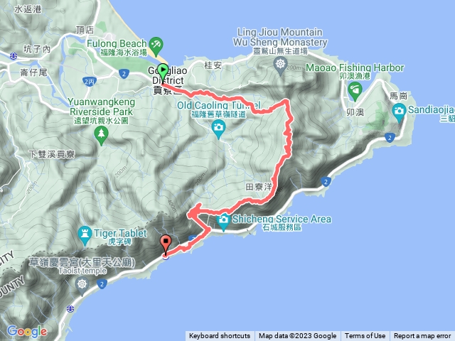 雪山尾稜北段福隆到石城