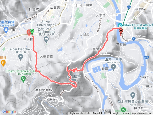 新店五寮尖之塗潭山-碧潭吊橋