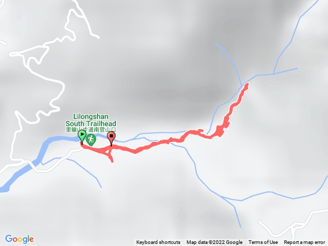 里龍山南登山口中途折返
