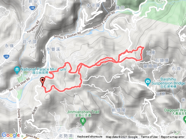1101031劍南路登大崙頭尾山步道+燕溪古道下O型縱走