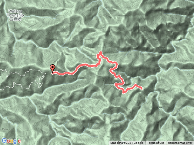 霞喀羅步道（石鹿登山口至白石駐警所）