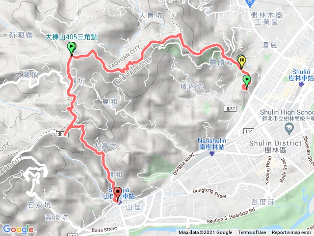 樹林車站~大棟山~山佳車站