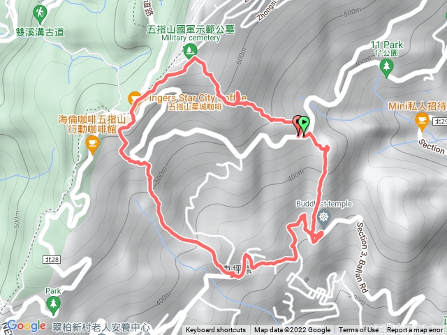 2022-07-20火燒坪山→慈聖佛堂→清心亭 →車坪寮崙O型