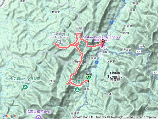 吊石農路上和興山→石觀音山→鳴鳳古道下義民廟預覽圖