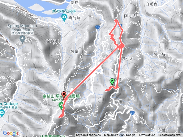 二櫃山、西白毛山、頭櫃山