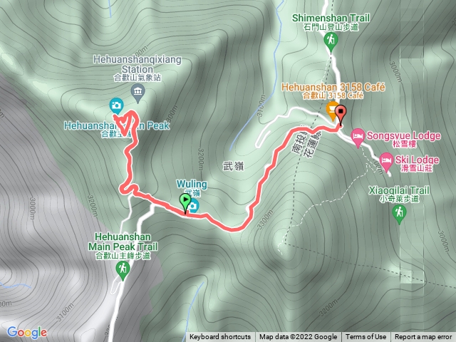 武陵停車場登合歡主峰