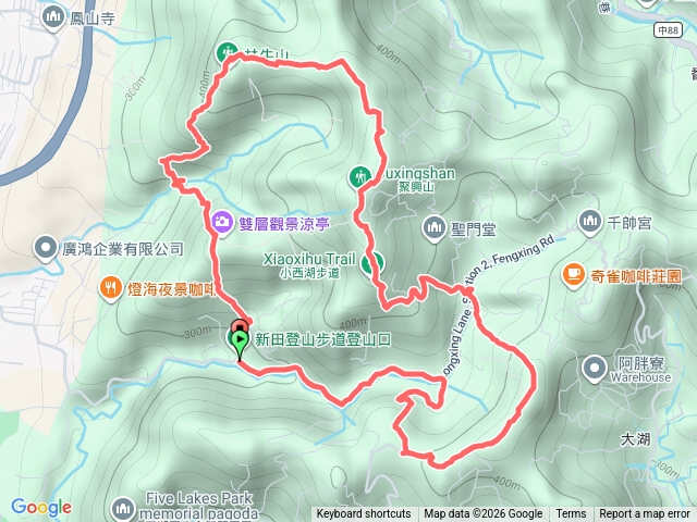 大胡山，聚興山、林牛山