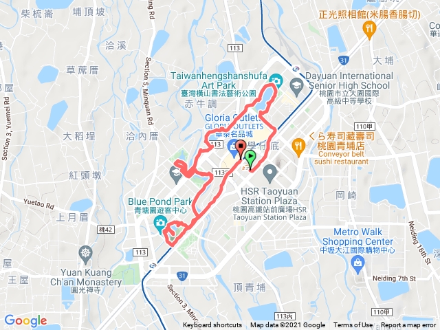 桃園青塘園、台灣橫山書法藝術公園步道1101120