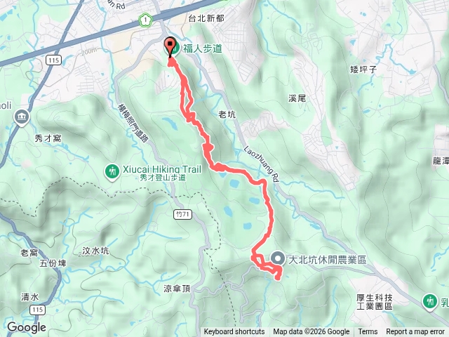 桃園 楊梅 福人登山步道預覽圖