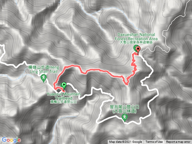 鳶嘴 稍來 縱走