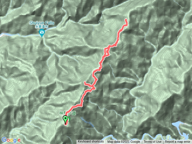 雪見遊客中心-東洗水山-北坑山-雪見大板根