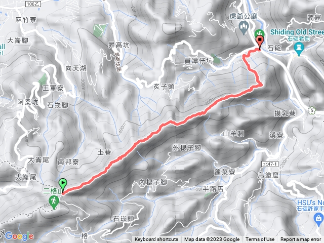 筆架連峰2023.03.15綠豆鞍部》石碇老街