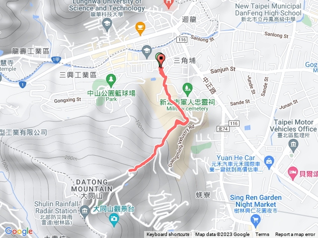 大同山側登山口步道