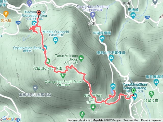 冷水坑休息站到小油坑休息站
