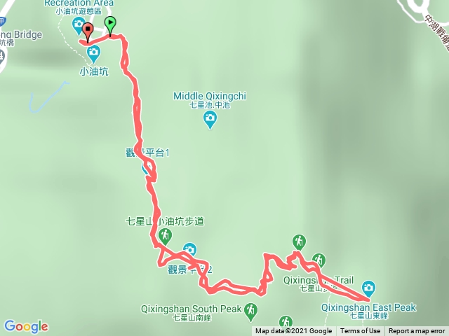 小油坑至七星山主峰東峰