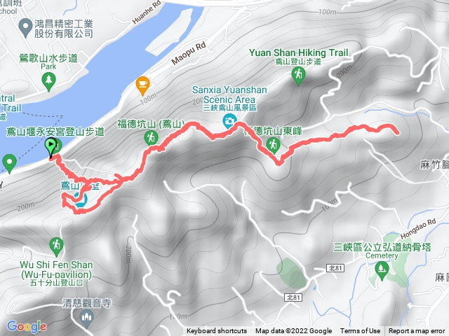 鳶山彩壁之鳶尾山、東峰