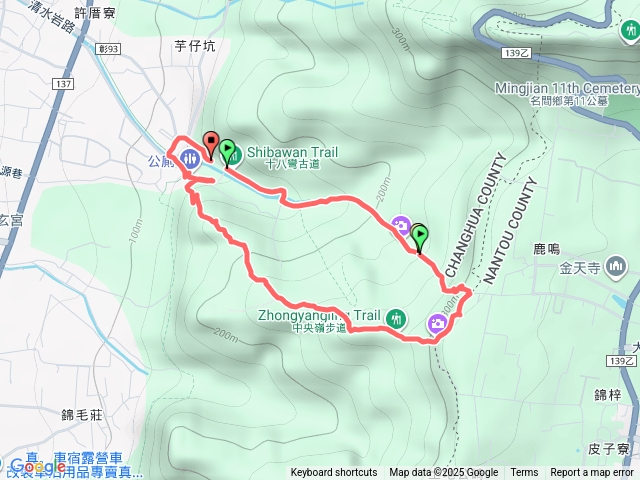 十八灣古道+中央嶺+三峰+二峰
