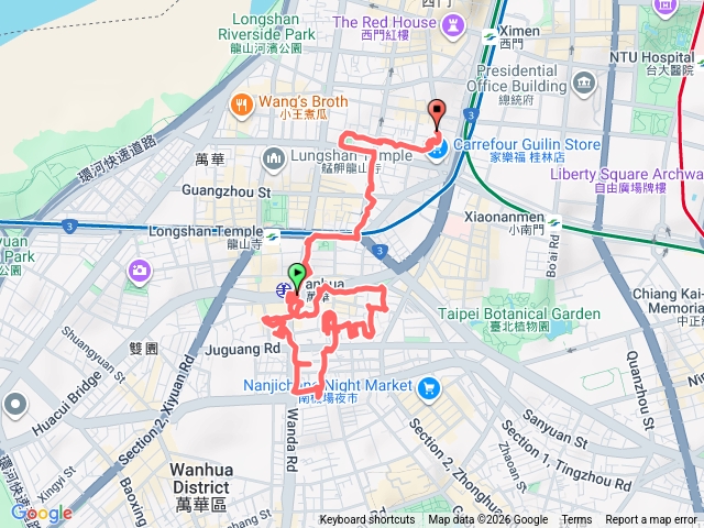 2026-01-15萬華堀江町走讀陳良成玻璃廠美華肥皂廠萬新鐵路起點汕頭派出所洪氏祖厝雙園菜場八角莊賊阿市法華寺