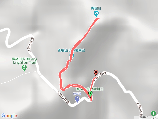 鳶嘴山原路折返