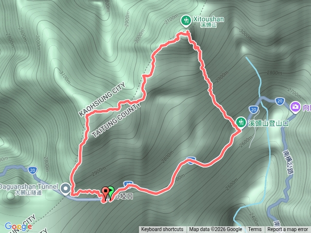 20260320南橫溪頭山O繞關山嶺山下大關山隧道預覽圖