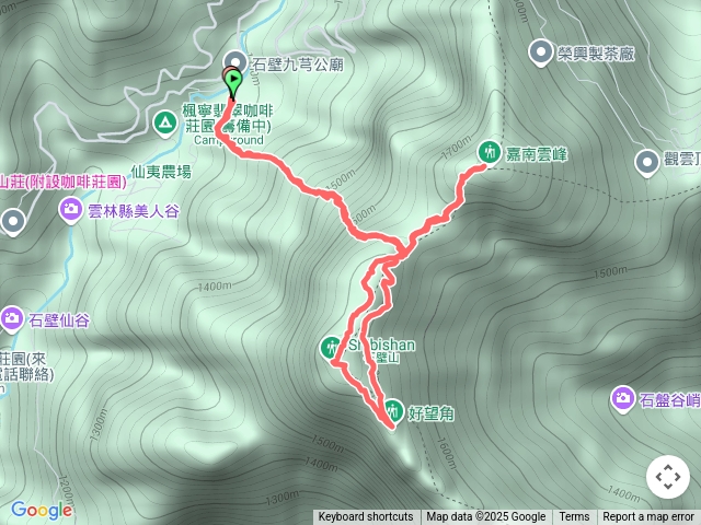 嘉南雲峰石壁山
