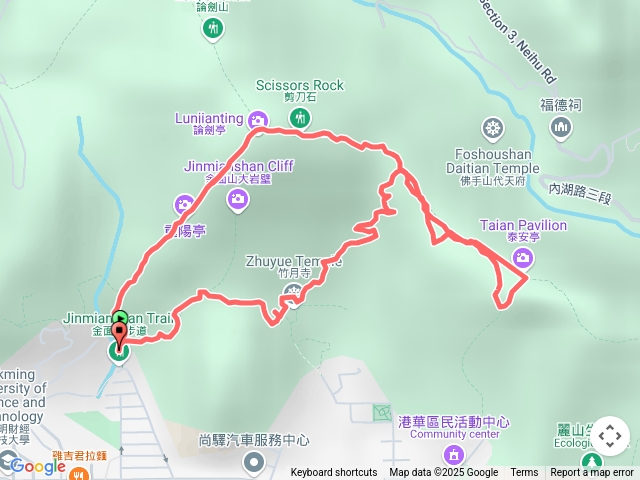 剪刀石山步道-金面山0繞
