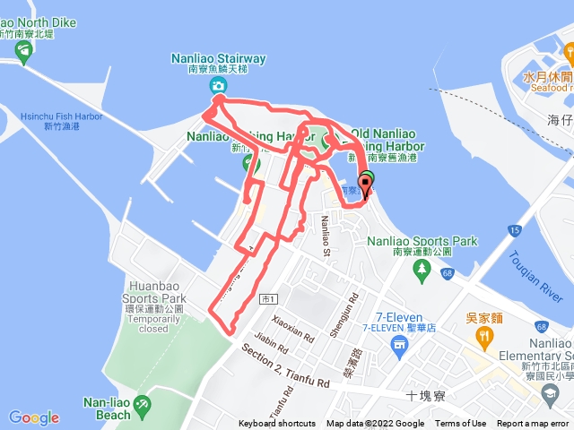 南寮漁港追逐夕陽