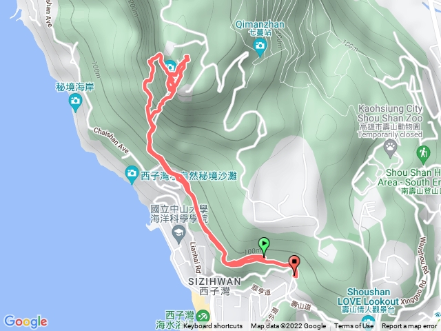 20220331 中山大學步道上九龍榕少女峰下C線下山