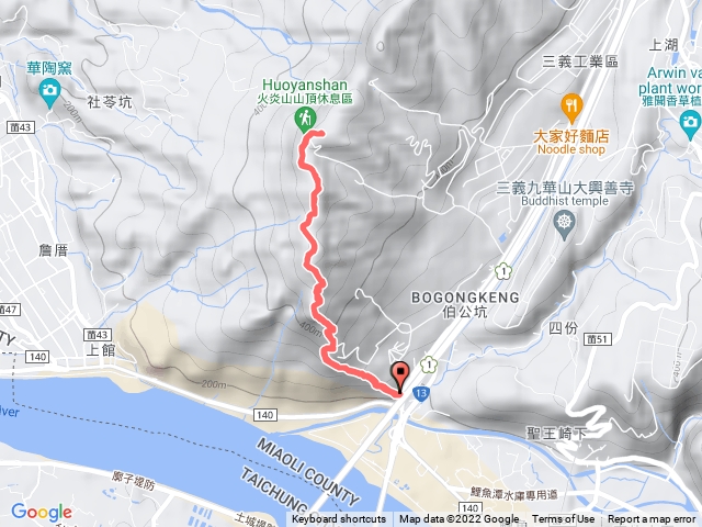 火炎山原路來回