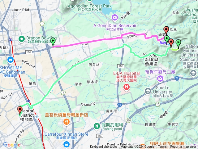 燕巢崎溜山,崎溜瀑布,石尖山
