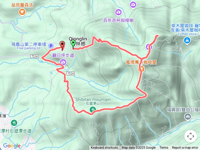 飛鳳山O型三號停車場出發